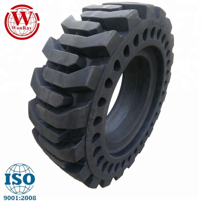 Solid Rubber Tyre Wheels Manufacturer - 10x16.5 10-16.5 12x16.5 14x17.5 for Skid Steer Loader