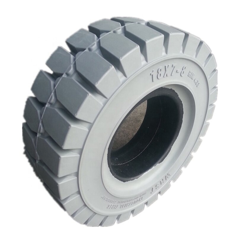 Forklift Solid Tire Manufacturer - 18x7-8 SIT Natural Rubber Steel Rim ISO9001