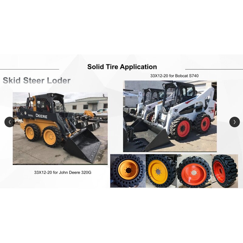Pneumatic Tire Manufacturer - with Wheel Skid Steer Loader Solid 12-16.5 12x16.5