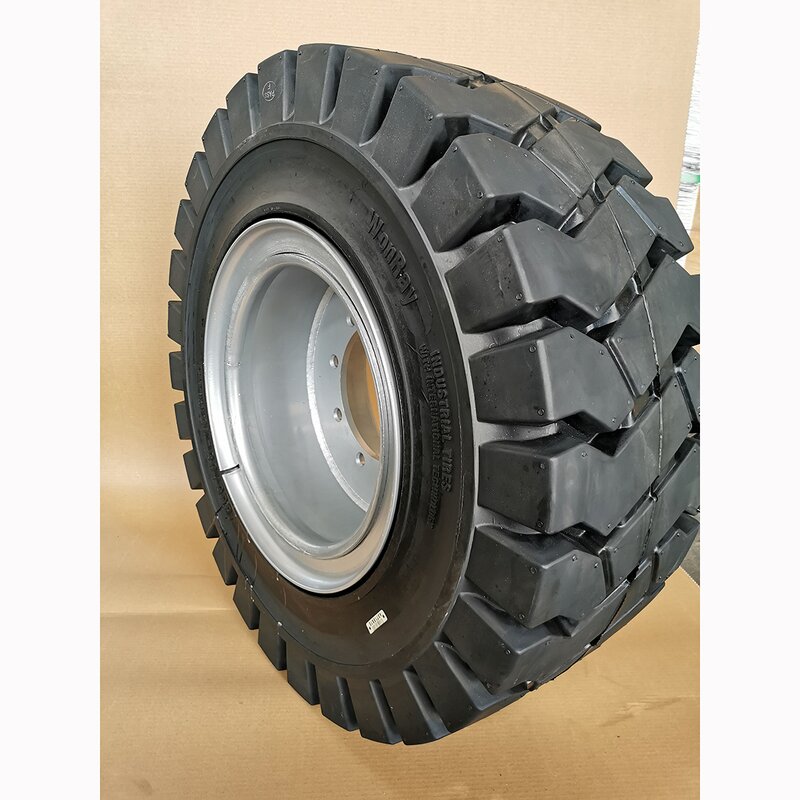 Forklift Truck Solid Tire Manufacturer - 3 Ton 5.00-8 with Rims Assembly
