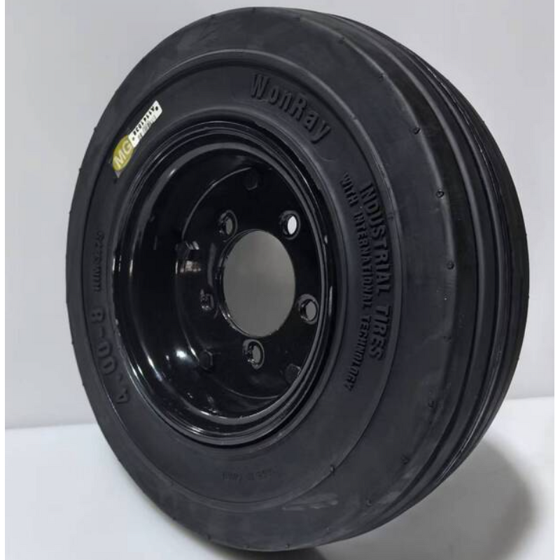 Airport Baggage Cart Luggage Trailer Manufacturer - 4.00-8 3.00 3.50 3.75 Solid Tire with Twin-disk Rim