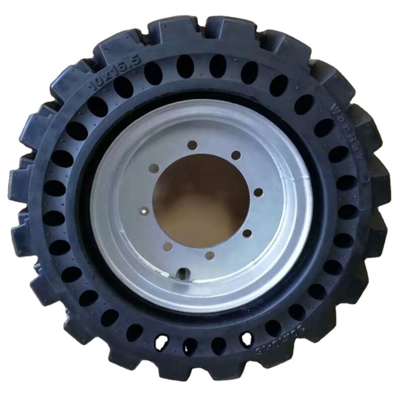 Skid Steer Solid Tyre Manufacturer - 10x16.5 and 12x16.5 with Rim for Hotels