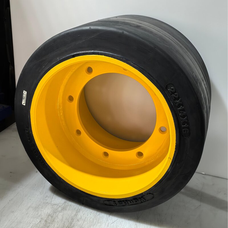 Cushion Rubber Solid Tire Manufacturer - 22x14x16 with Rim for Wirtgen Rx4500 Paver