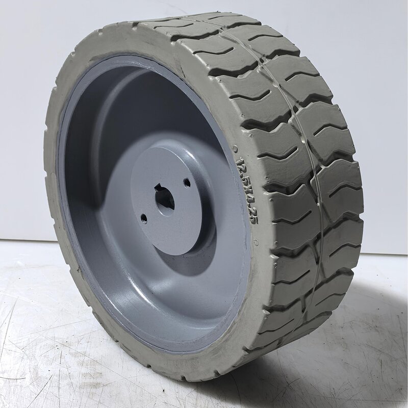 Rubber Solid Tyre Manufacturer - Non Marking Wheels 12.5x4.25 for Haulotte Optimum