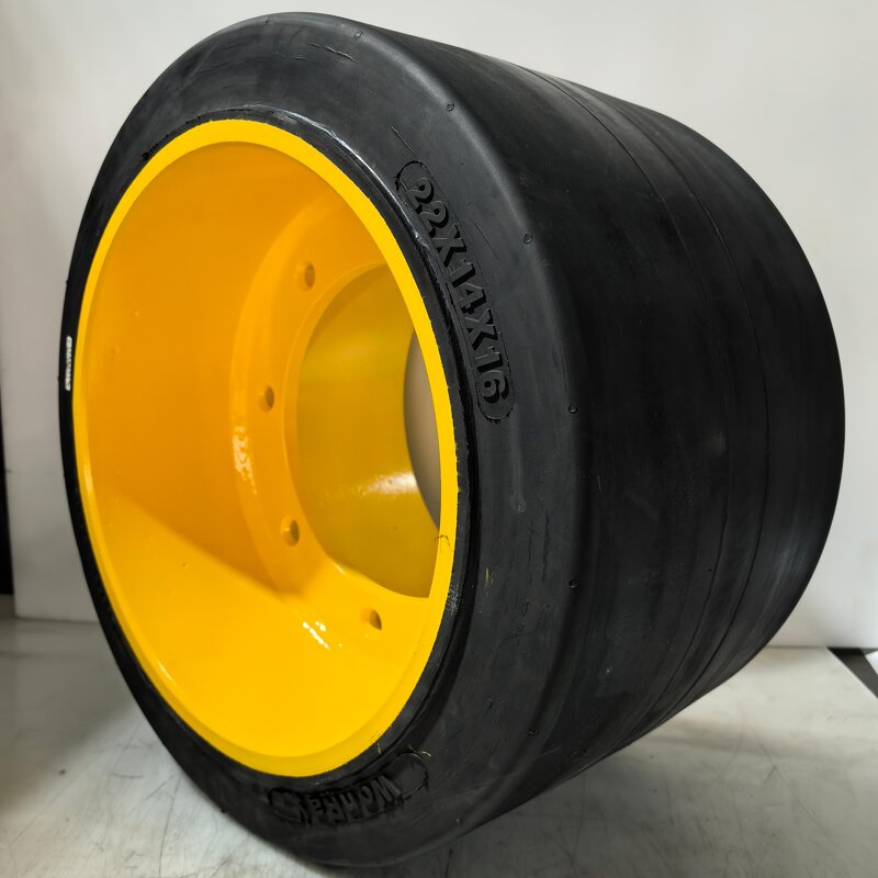 Cushion Rubber Solid Tire Manufacturer - 22x14x16 with Rim for Wirtgen Rx4500 Paver