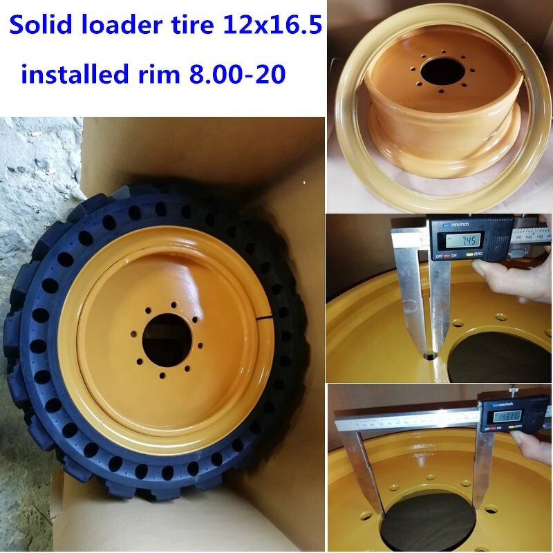 Skid Steer Loader Rim Manufacturer - Construction Wheel for Tire 12-16.5 9.75x16.5