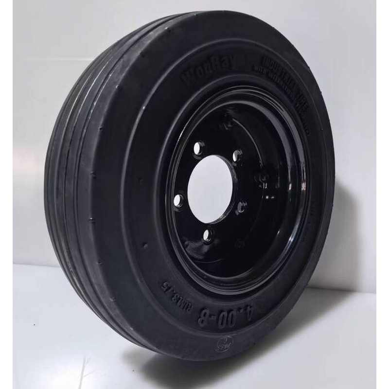 Airport Baggage Cart Luggage Trailer Manufacturer - 4.00-8 3.00 3.50 3.75 Solid Tire with Twin-disk Rim