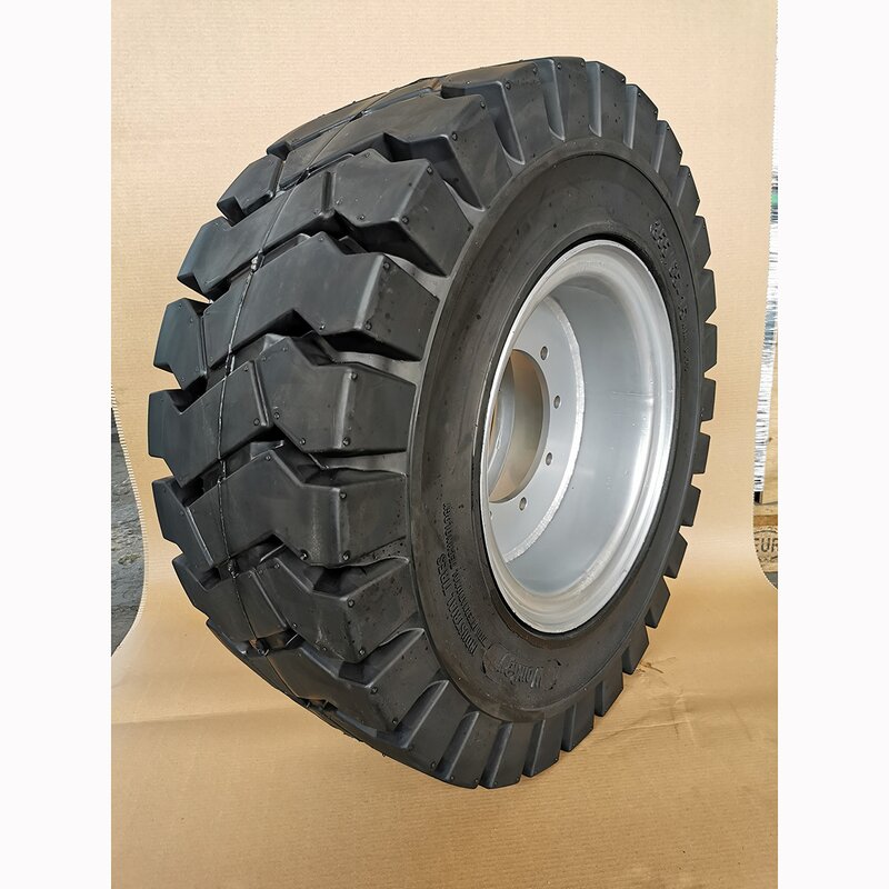 Forklift Truck Solid Tire Manufacturer - 3 Ton 5.00-8 with Rims Assembly