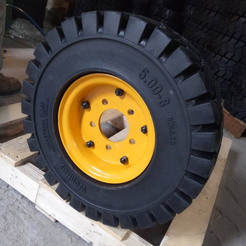 Heavy Duty Caster Rubber Wheel Manufacturer - Solid Tire for Container Dolly 7.00-9 6.00-9 5.00-8