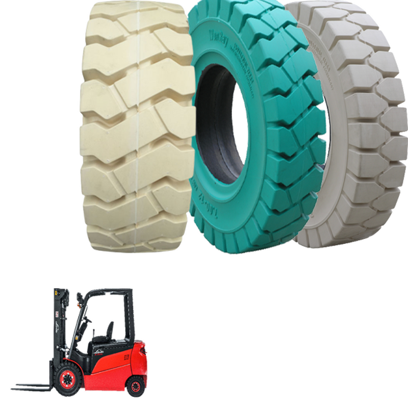 Non-marking Forklift Tires Manufacturer - White Solid Tire 18x7-8/4.33