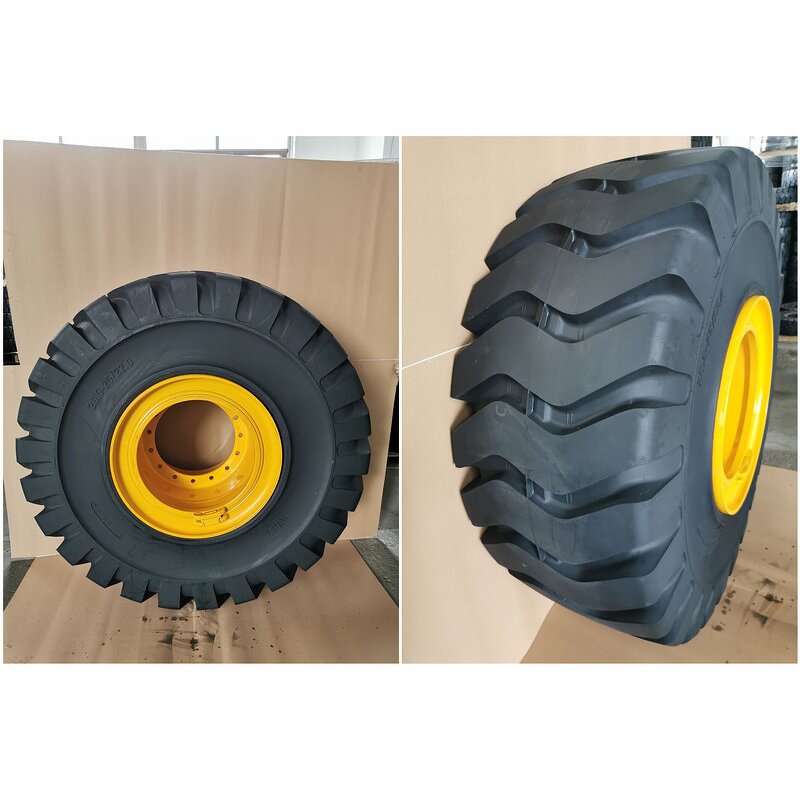 Solid Tire Manufacturer - Front Loader Hyundai HL757-9 with Rim 12 Holes 20.5-25