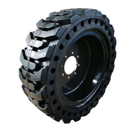 Solid Rubber Tire Manufacturer - Heavy Duty 12x16.5 12-16.5 for 8 Studs Wheel Loader