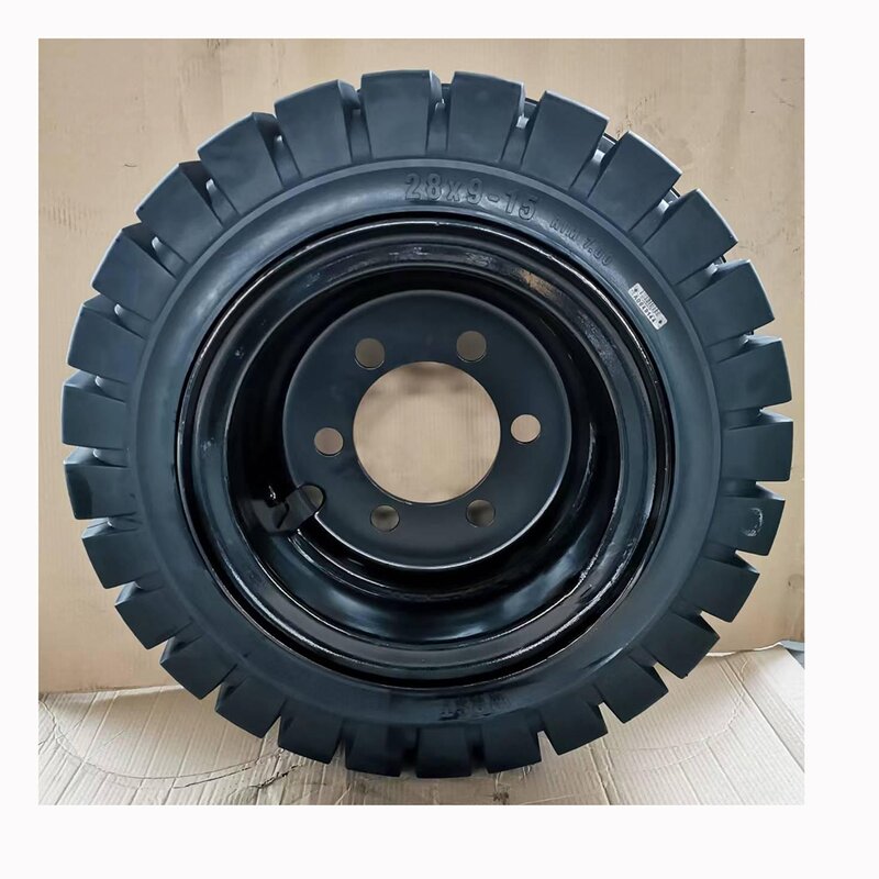 Solid Forklift Tire Manufacturer - 650-10 Ball Bearing Rubber for Material Handling