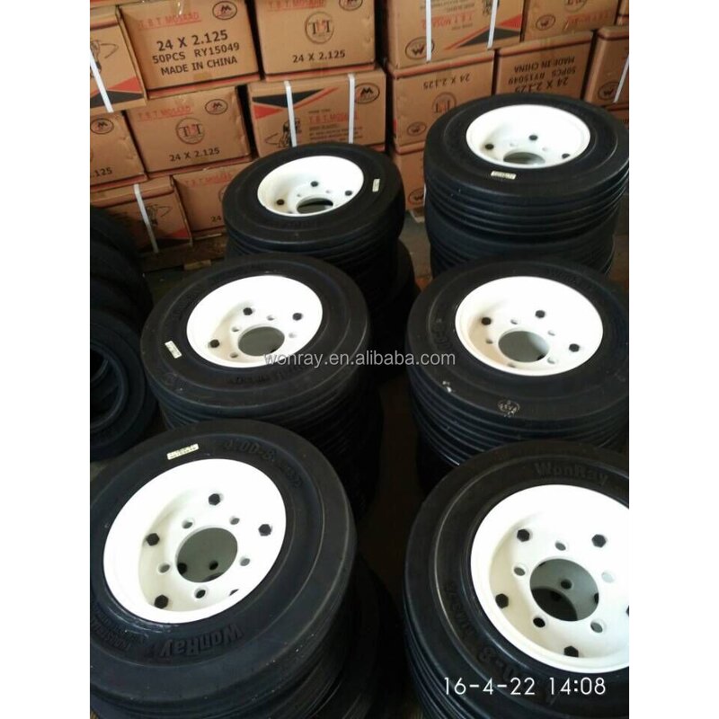 Aircraft Tires Manufacturer - 4.00-8 SOLID Airless Cushion for Luggage Trolley