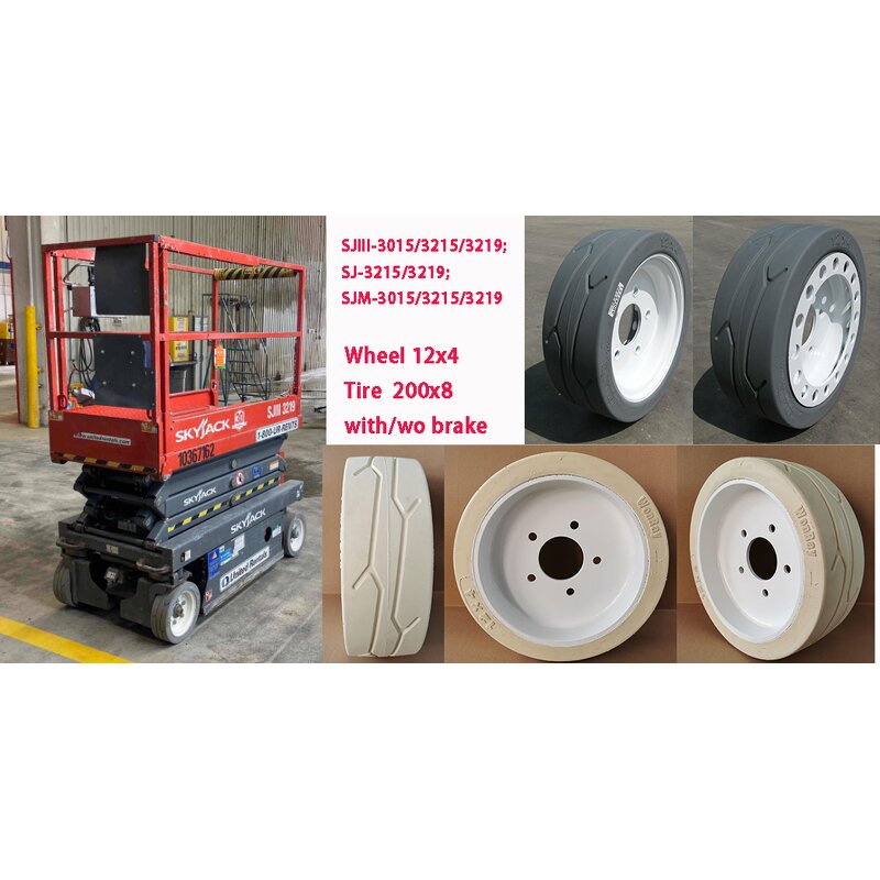 Solid Tires Manufacturer - Special Small for Snorkel S1930E 2.00-8 12x4 310mmx100mm White