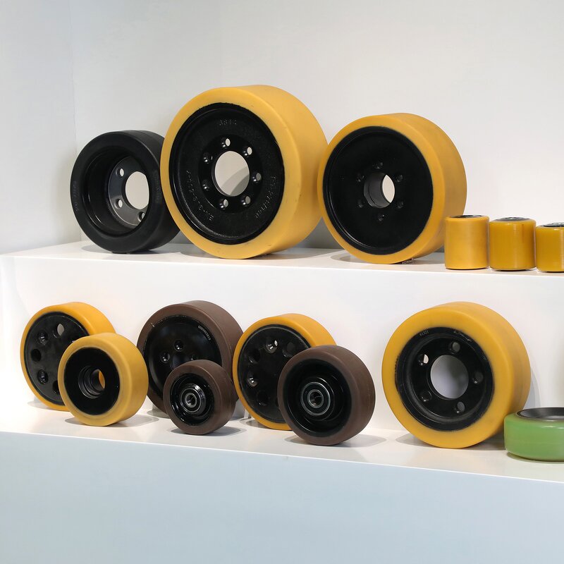 Polyurethane Drive Wheel Manufacturer - Reach Truck 343x114 -80mm 3000kg Load 7 Holes