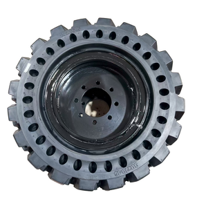 Skid Steer Solid Tyre Manufacturer - 10x16.5 and 12x16.5 with Rim for Hotels