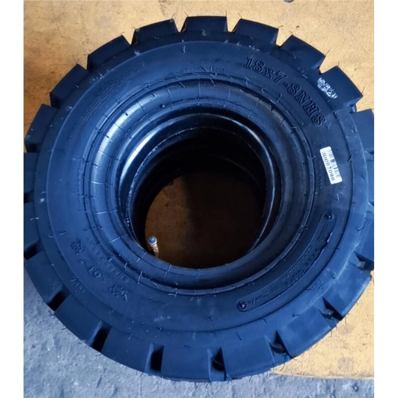 Industrial Forklift Truck Tires Manufacturer - 18x7-8 16PR Bias Nylon with Tube and Flap