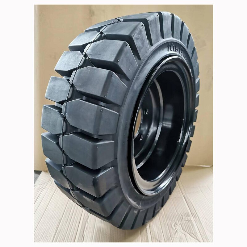 Solid Forklift Tire Manufacturer - 650-10 Ball Bearing Rubber for Material Handling