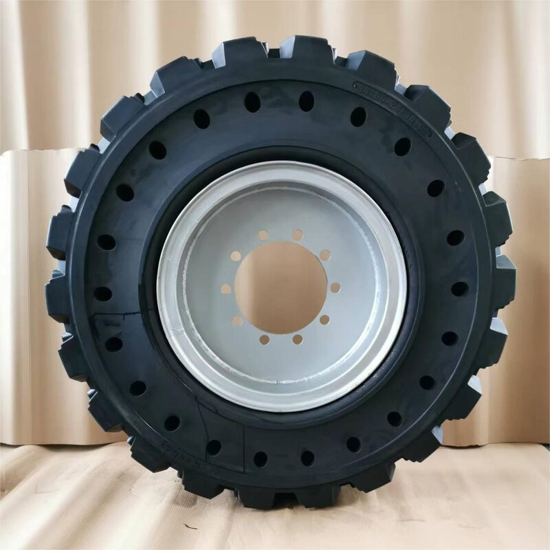 Telehandler Wheel Manufacturer - Genie GTH-844 13.00-24 with Rim Solid Tire