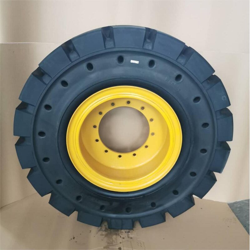 Solid Tire Manufacturer - Front Loader LW300KV LW300FN LW300KN 17.5-25 with Rim 12 Holes