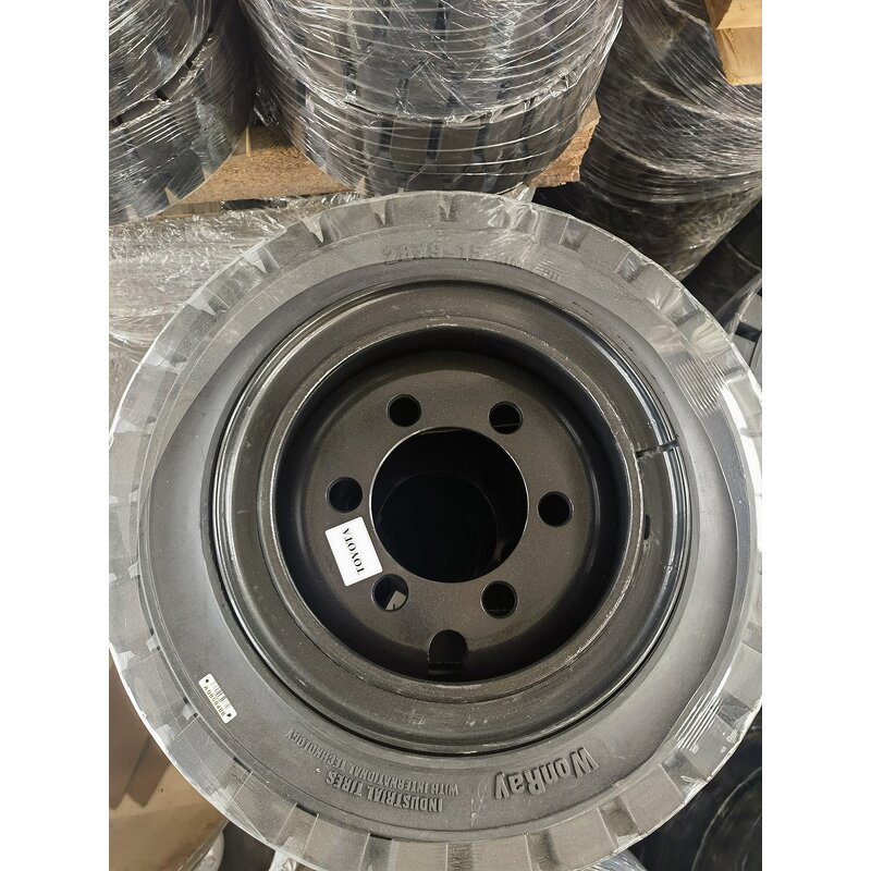 Solid Forklift Tire Manufacturer - 650-10 Ball Bearing Rubber for Material Handling