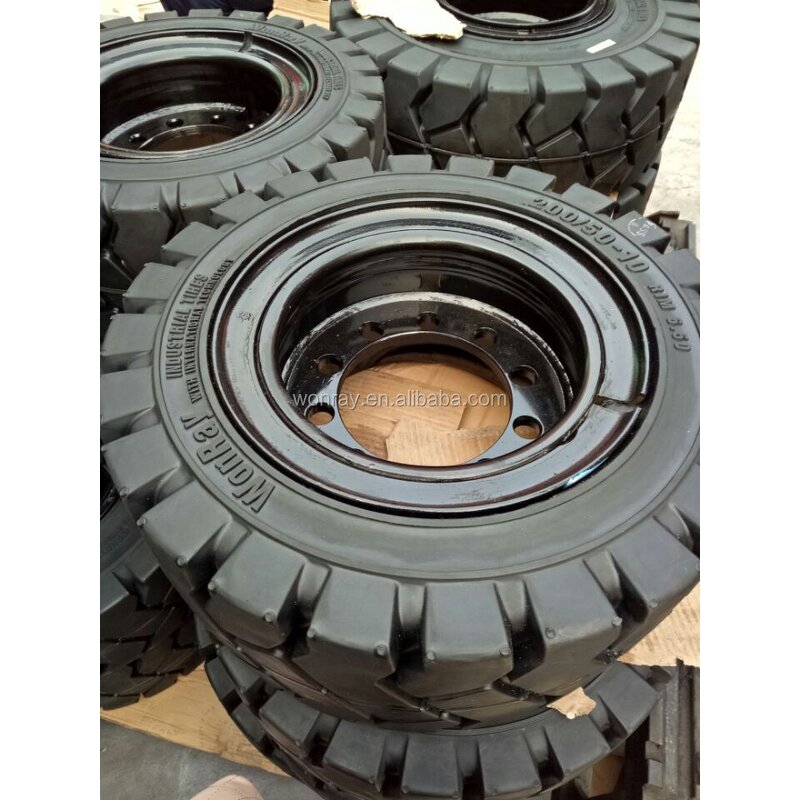 Forklift Truck Wheel Manufacturer - Linde E16 E20 H18 H25 15x4 1/2-8 16x6-8 18x7-8 200x50-10 140x55-9 Clip Tire