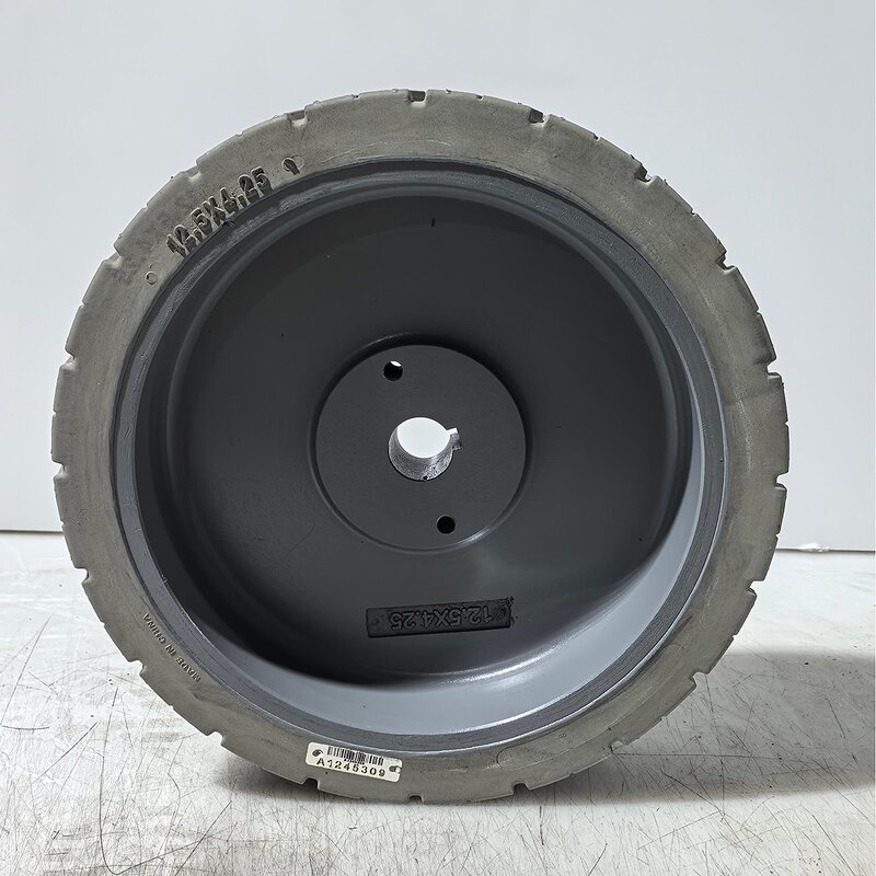 Rubber Solid Tyre Manufacturer - Non Marking Wheels 12.5x4.25 for Haulotte Optimum