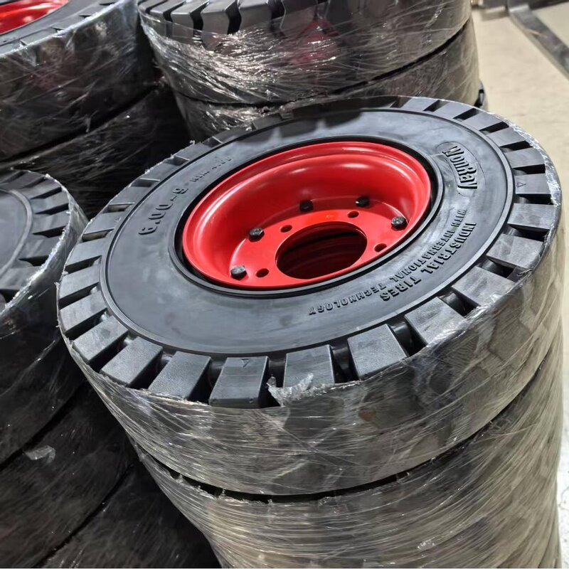 Forklift Tire Split Rim Manufacturer - Linde 8 9 10 12 15 6.00-9/4.00-9 for Airport GSE