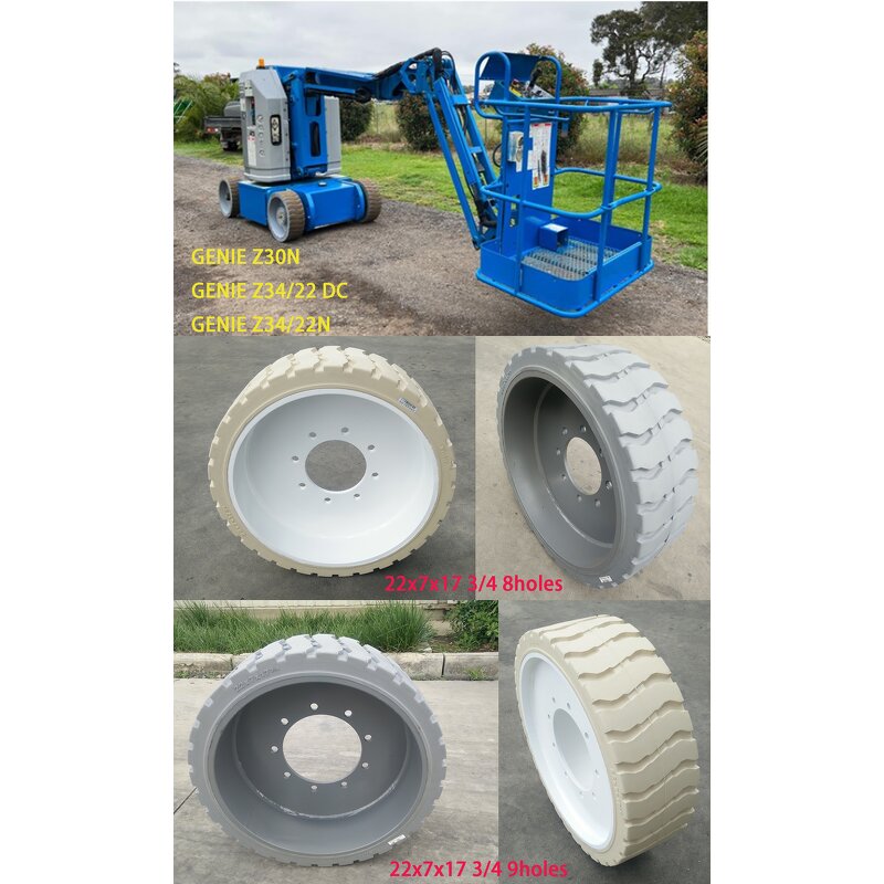 Boom Lifts Parts Manufacturer - Genie Z40 22x7x17 3/4 Solid Rubber Tires Non-marking