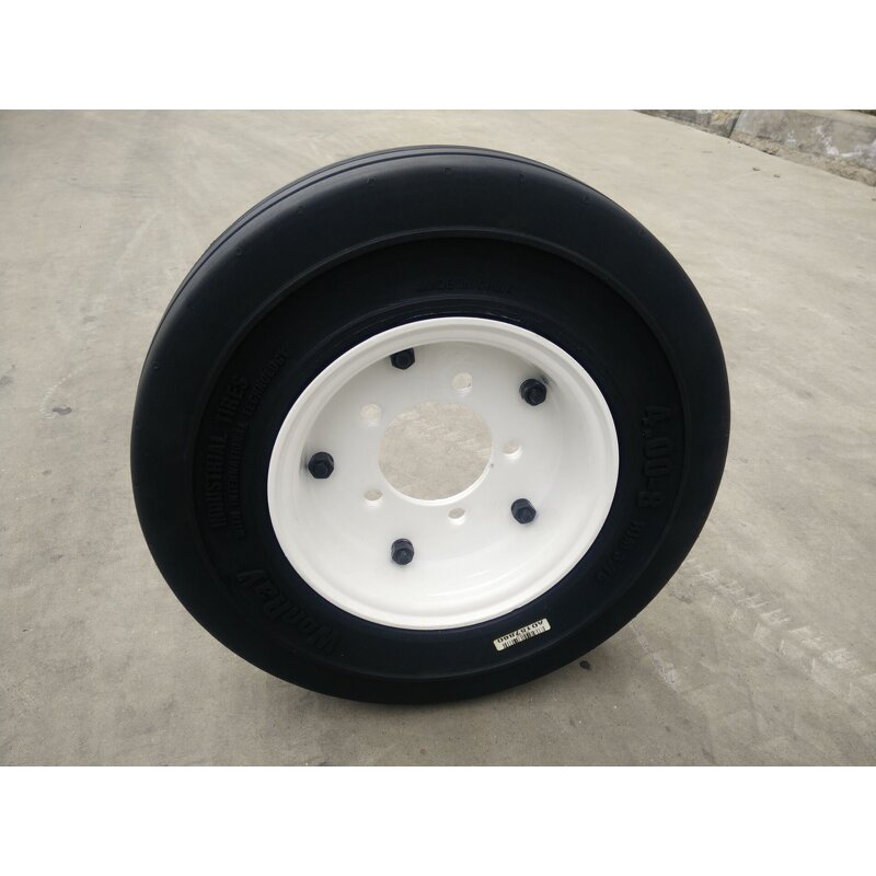 Solid Rubber Tire Manufacturer - Aviation Parts GSE 4.00-8 with Rim