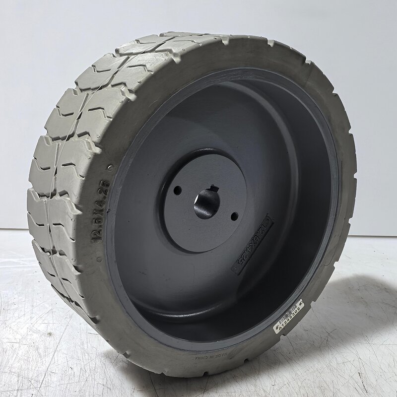 Rubber Solid Tyre Manufacturer - Non Marking Wheels 12.5x4.25 for Haulotte Optimum