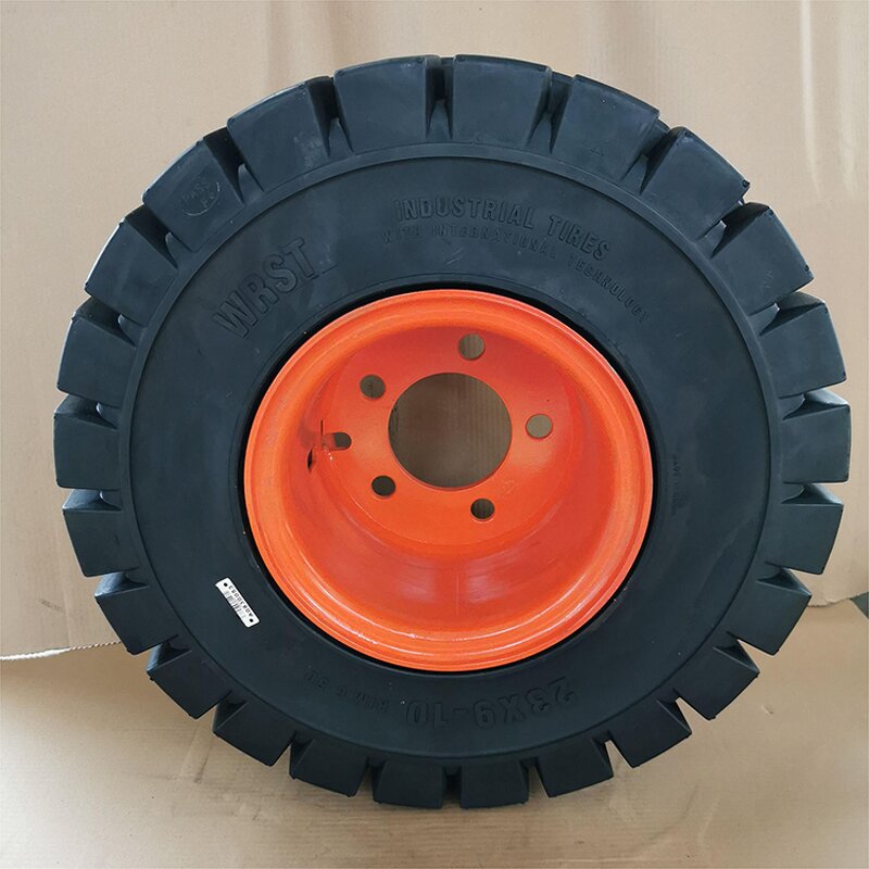 Forklift Truck Solid Tire Manufacturer - Linde E40P-600H 23x9-10 28x12.5-15 with Complete Rim