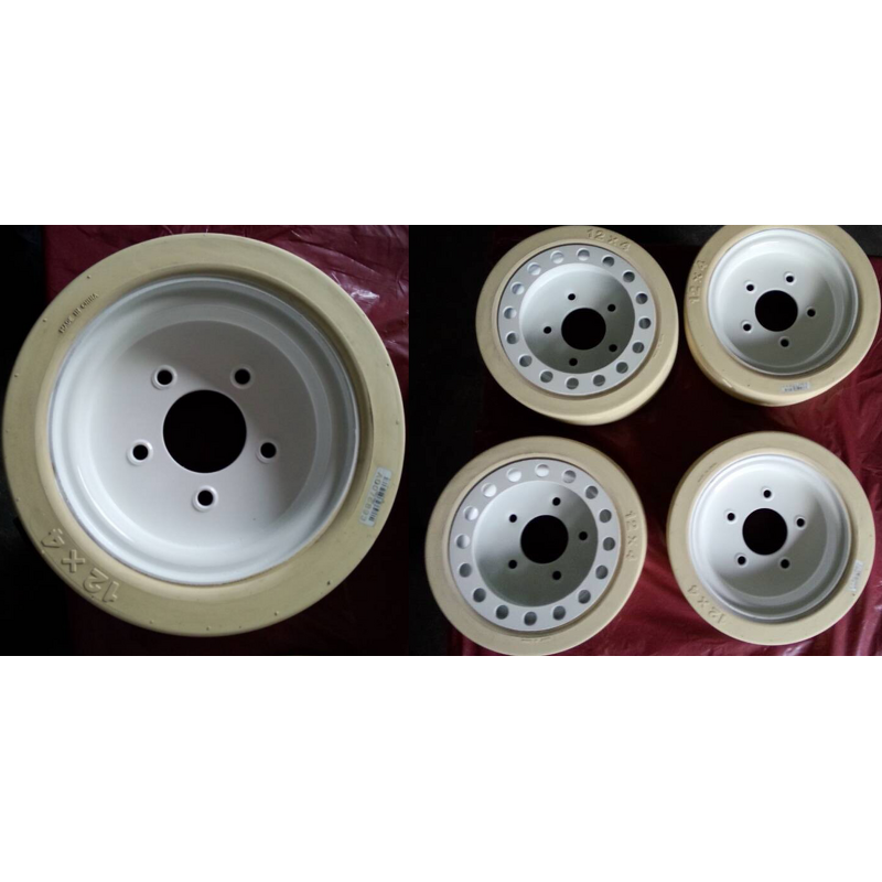 Solid Tires Manufacturer - Special Small for Snorkel S1930E 2.00-8 12x4 310mmx100mm White