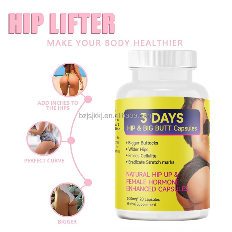 Buttocks Enlargement Capsules Manufacturer - 3 Days Maca Hip and Butt Booster Capsules