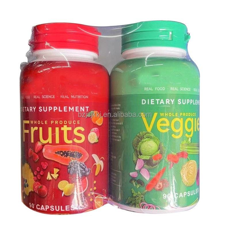 Fiber Capsules Factory - Oem Private Label Fiber Fruits Veggies Vegetable 90 Capsules