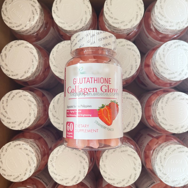 Glutathione Gummies Factory - OEM Collagen Glow Gummies Whitening Supplement Anti-aging