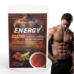 Male Energy Coffee Factory - Enhanced Power up Instant Coffee WelnessWays Ganoderma