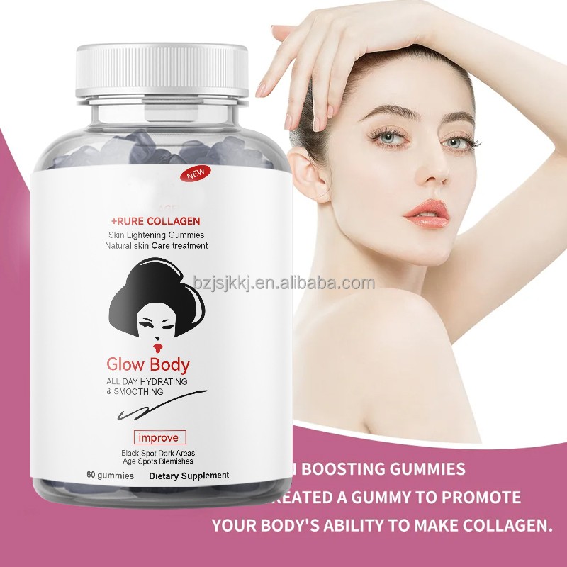 Collagen Gummies Manufacturer - Vegan Supplement Women Glow Body Whitening Dark Spots
