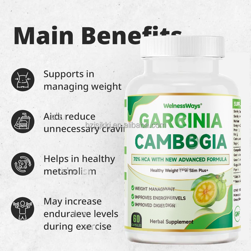 Digestion Capsules Manufacturer - WelnessWays Garcinia Cambogia Improved Energy Levels