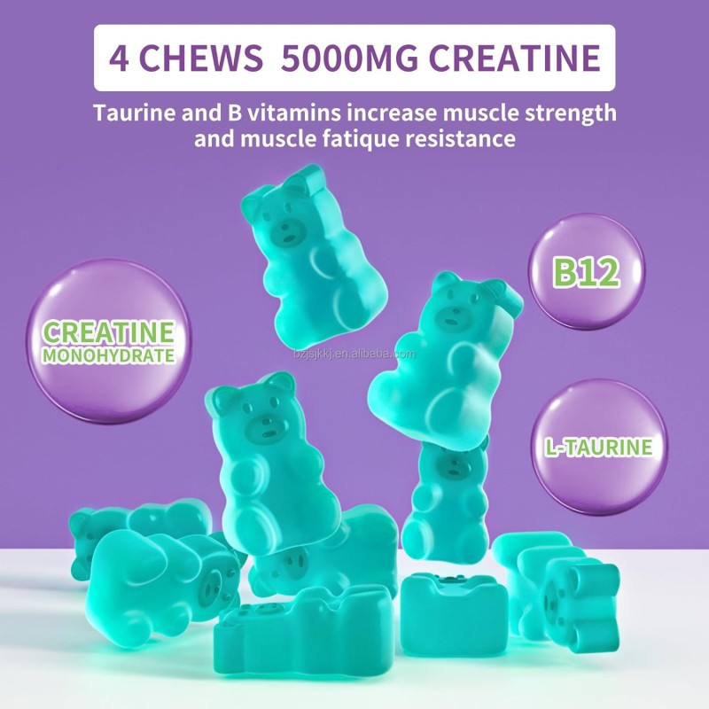 Creatine Gummies Factory - OEM Creatine Monohydrate L-Carnitine Pre-Workout Muscle