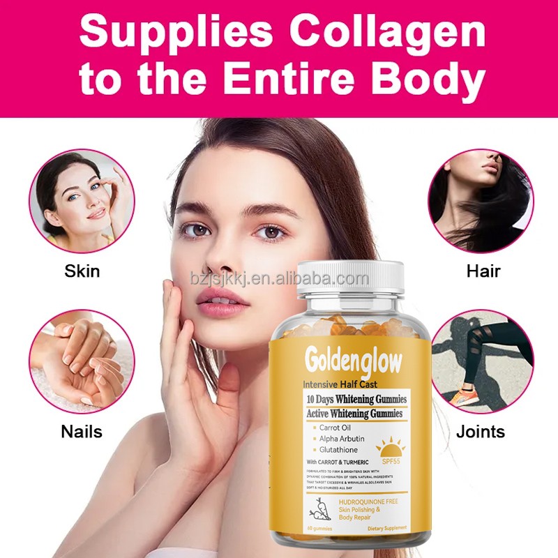 Skin Whitening Gummies Factory - Skin Whitening Gummies Collagen Glow Supplement
