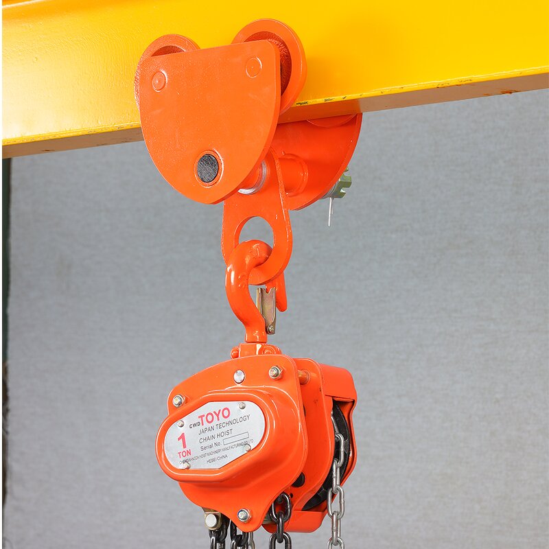 Anticollision Monorail Trolley Manufacturer - 3t 5t 10t Peach Type Hand Pull Push Four-Wheel