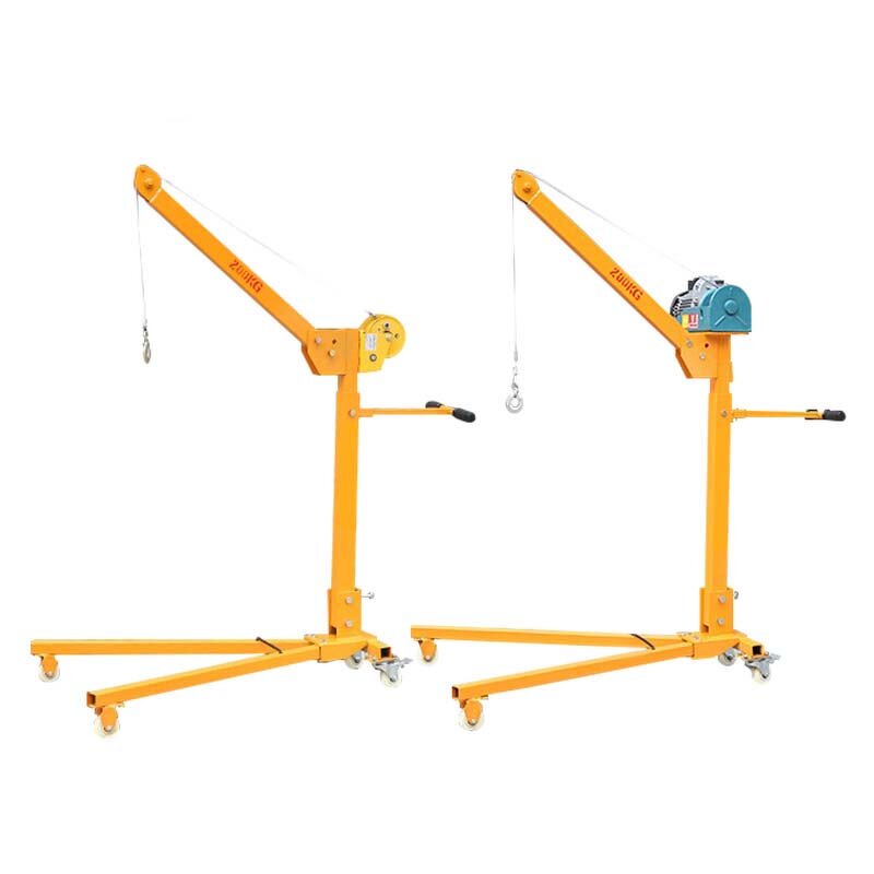 Mobile Mini Crane Manufacturer - 500kg with Hand Winch