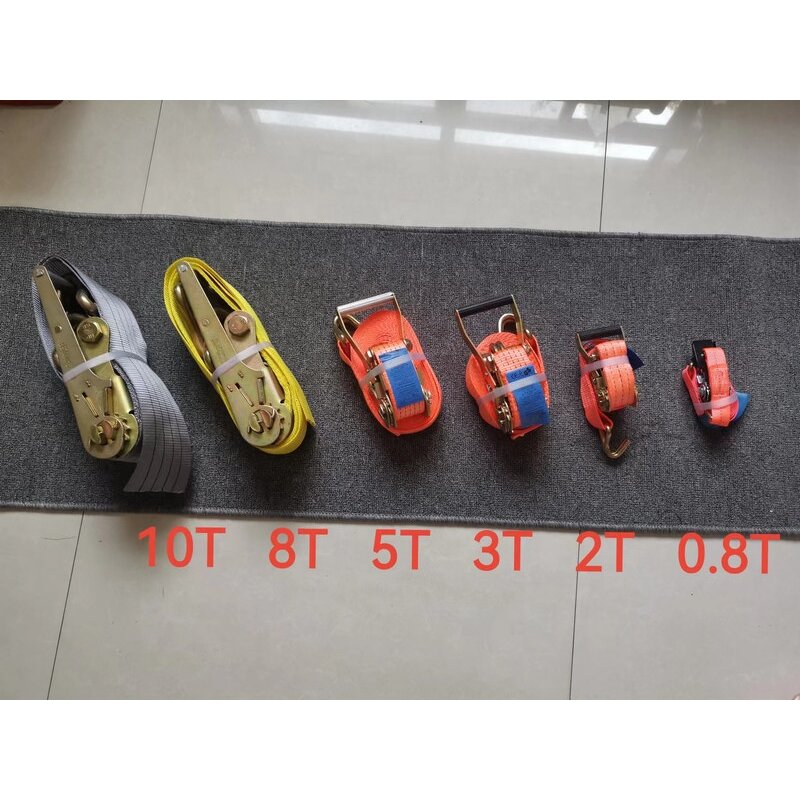 Ratchet Tie Down Belt Manufacturer - 8T 10T Truck Binding Cargo Lashing Customized Safety Factor 2:1