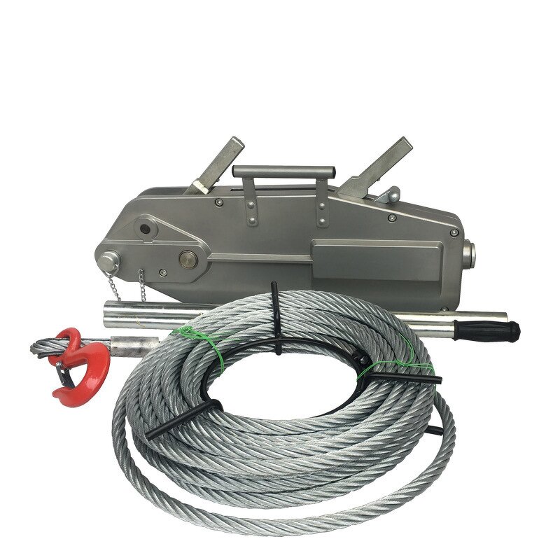 Hand Winch Manufacturer - All Capacity Ratchet Cable Puller 30m Galvanized Wire Rope