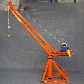Portable Crane Manufacturer - 1 Ton Outdoor Construction Building Material Mini Lifting