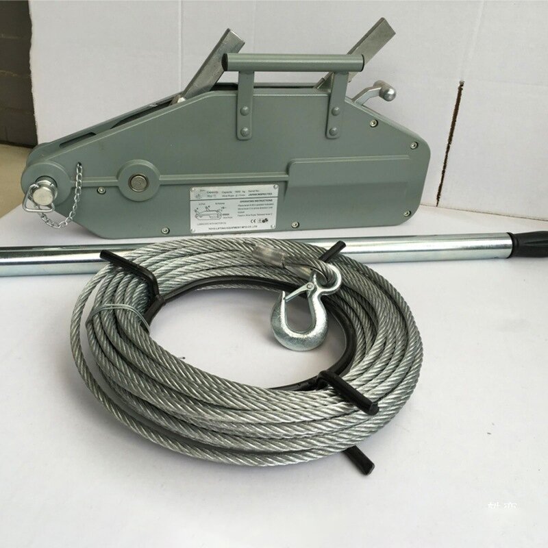 Hand Winch Manufacturer - All Capacity Ratchet Cable Puller 30m Galvanized Wire Rope
