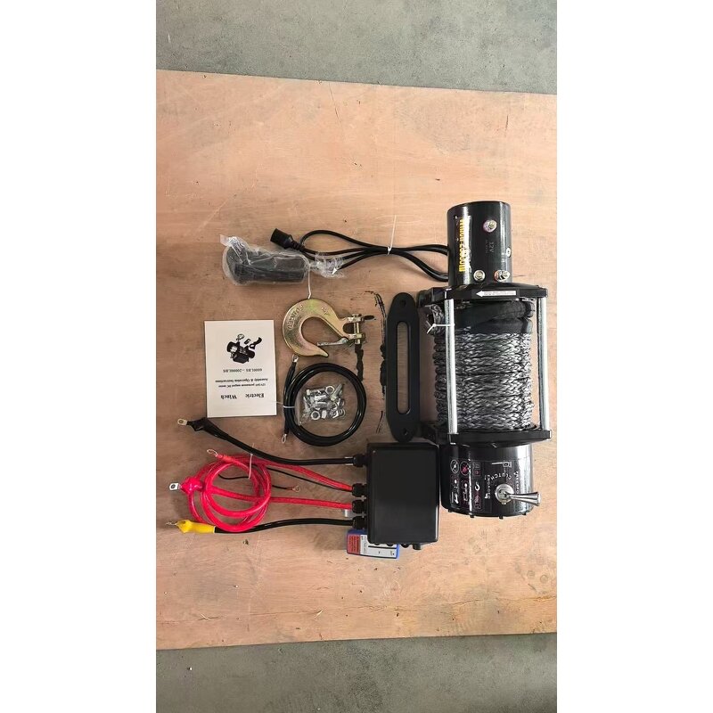 Portable Electric Winch Manufacturer - with Nylon Rope Lightweight High Efficiency Outdoor