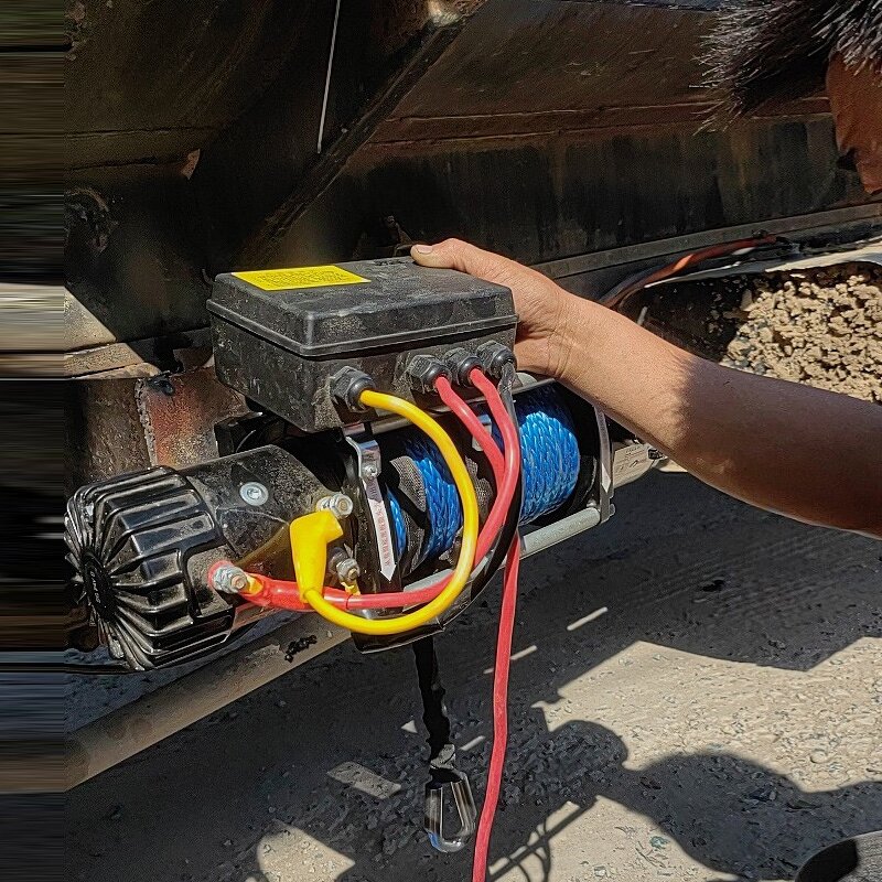 Portable Electric Winch Manufacturer - with Nylon Rope Lightweight High Efficiency Outdoor